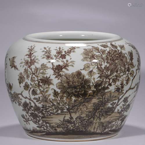 Qing Dynasty Underglaze Red Jar