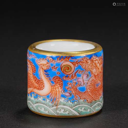 Qing Dynasty Porcelain Thumb Ring