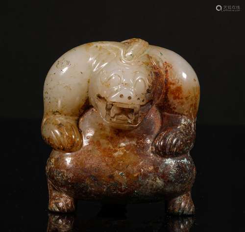 Ming Dynasty Hetian Jade Bear