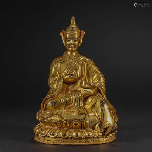 Ming Dynasty,Bronze Gilt Buddha Statue