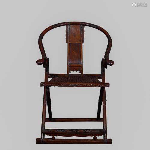 Ming Dynasty,Yellow Pear Folding Chair