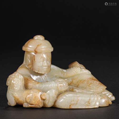 Qing Dynasty ,Hetian Jade Character