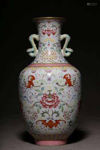 Pastel Fushou stretch pattern amphora