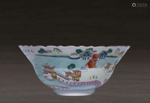 Pastel Painting Landscape Kwai Bowl