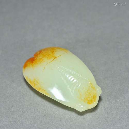 Hetian jade seed material blockbuster pendant