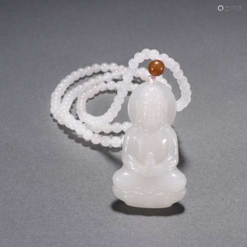 Hetian jade bottle Guanyin pendant