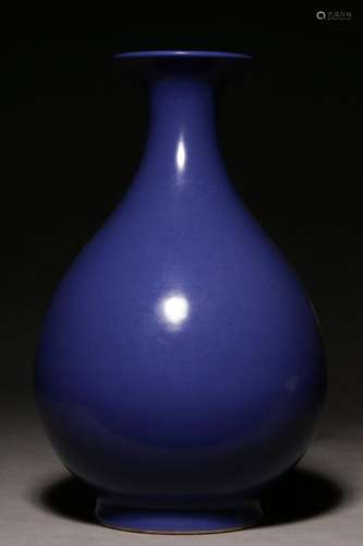 Blue glaze jade pot spring bottle