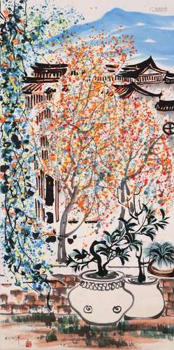 A corner of Wu Guanzhong's courtyard