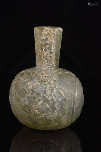 ISLAMIC DECORATED GLASS BOTTLE