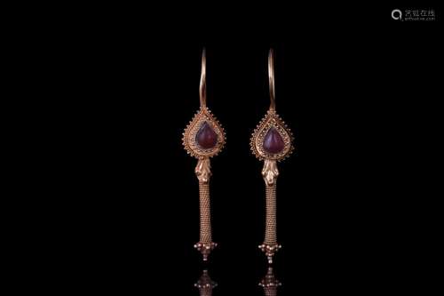 PARTHIAN GOLD PAIR OF EARRINGS