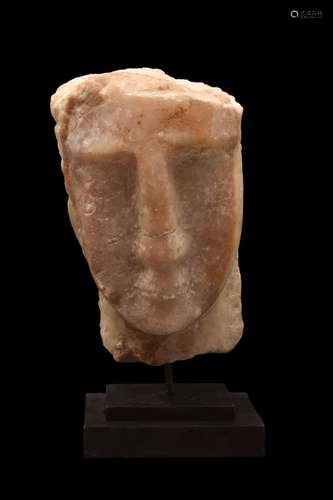 SOUTH ARABIAN ALABASTER FACE STELE