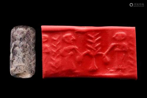 NEO-SUMERIAN STONE CYLINDER SEAL - ORIGINAL LAMBERT REPORT