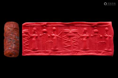 NEO-ASSYRIAN STONE CYLINDER SEAL