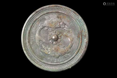 CHINESE TANG DYNASTY BRONZE MIRROR