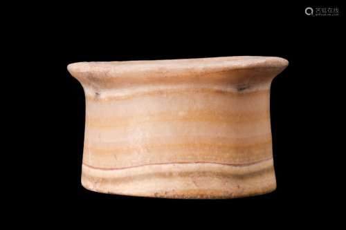 EGYPTIAN ALABASTER VESSEL