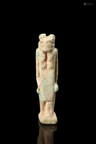 EGYPTIAN FAIENCE TAWARET AMULET