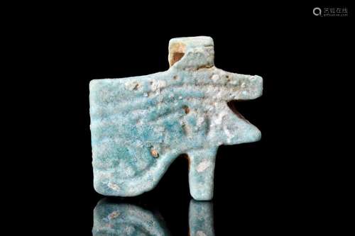 EGYPTIAN FAIENCE WEDJAT AMULET