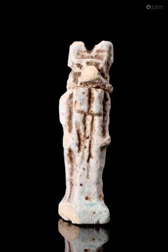 EGYPTIAN FAIENCE ANUBIS AMULET