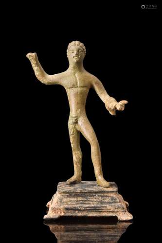 ETRUSCAN BRONZE STATUETTE OF HERAKLES