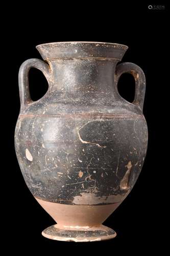 CAMPANIAN BLACK-GLAZED AMPHORA