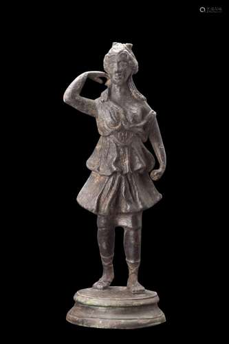 ROMAN BRONZE STATUETTE OF DIANA