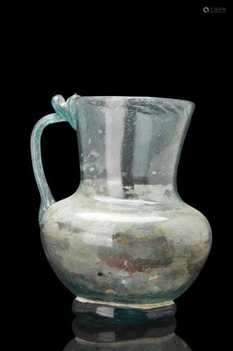 ROMAN GLASS JUG WITH HANDLE