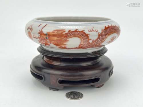 A Chinese famille rose water pot, Qing Dynasty Pr.