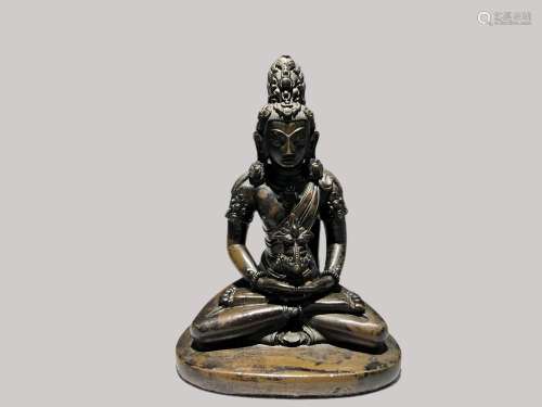 A Chinese bronze figure,Ming Dynasty Pr.