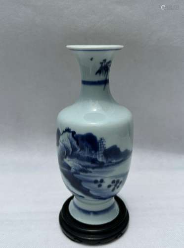 A Chinese blue&white vase, KangXi Pr.