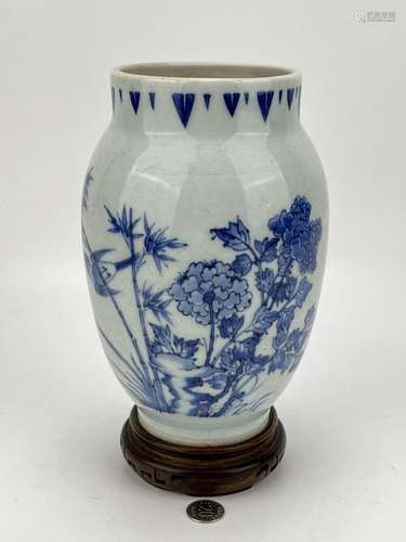 A Chinese blue&white vase, KangXi Pr.