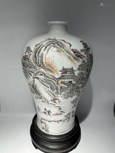 A Chinese mei-ping shape vase, YongZheng Pr.