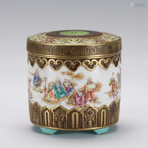 A FAMILLE ROSE PORCELAIN INCENSE BURNER