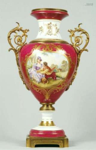 An Enamel Porcelain Vase