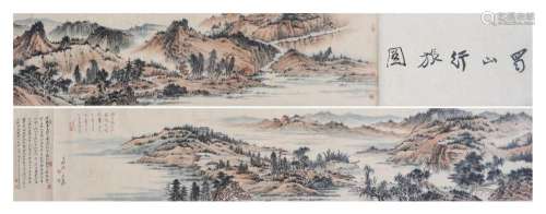 A CHINESE PAINTING OF LANDSCAPE SIGNED ZHANG DAQIAN