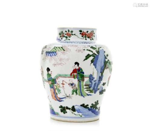 Chinese Transitional Period \'Ladies\' Jar