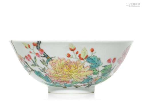 A Rare Chinese Famille Rose Bowl