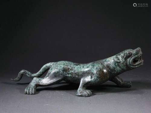 A Bronze Walking Tiger