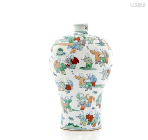 A Fine Chinese \'Boys\' Vase