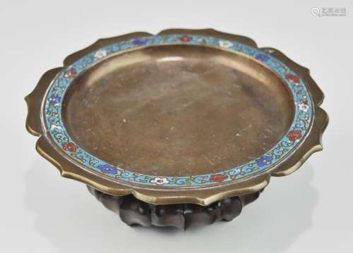 Chinese Cloisonne Dish