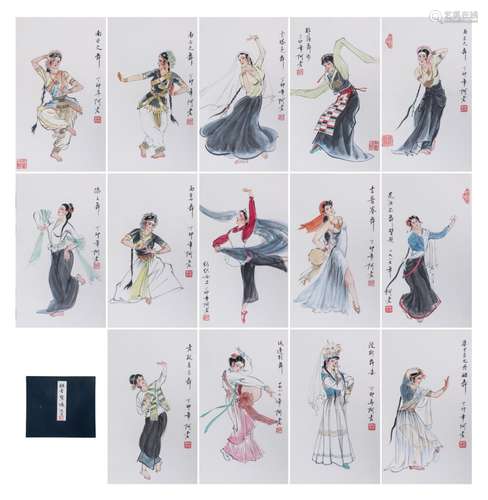 A CHINESE PAINTING OF DANCE