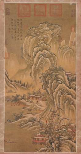 A CHINESE PAINTING OF LANDSCAPE SIGNED MA YUAN