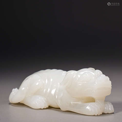 hetian jade auspicious animal ornaments和田玉瑞獸擺件