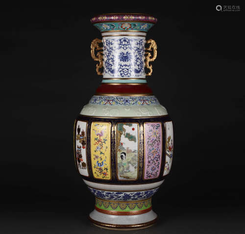 Qing Dynasty Qianlong Porcelain Mother Vase清代乾隆瓷母瓶