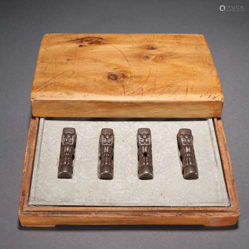 Set of sterling silver seals純銀印章一組