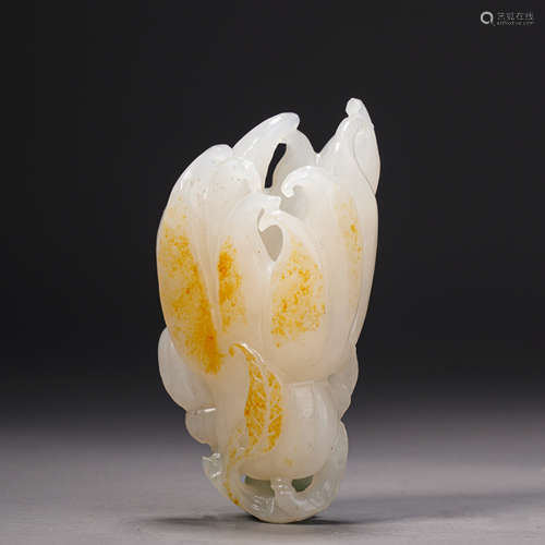 Hetian jade bergamot ornament和田玉佛手擺件