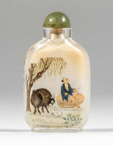 An inside-painted glass snuff bottle, signed Ma Shaoxuan and...