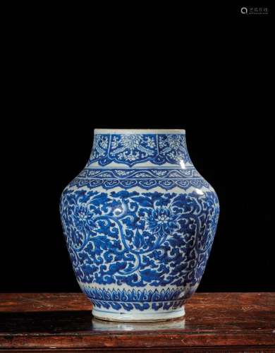 CHINE - Epoque KANGXI (1662 - 1722)    Vase de forme balustr...