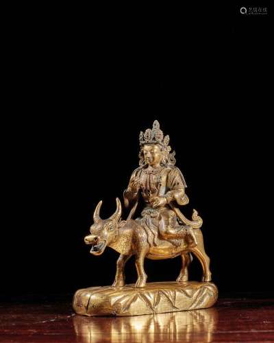 TRAVAIL SINO-TIBETAIN - XVIIIe siècle    Statuette de Dorje ...