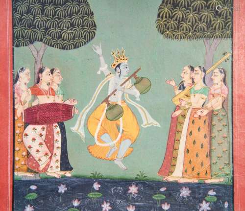 AN ILLUSTRATION TO A RAGAMALA SERIES, MUGHAL, INDIA 19TH CEN...