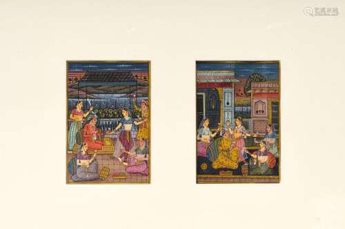 TWO INDIAN MINIATURES, 19TH/20TH CENTURY